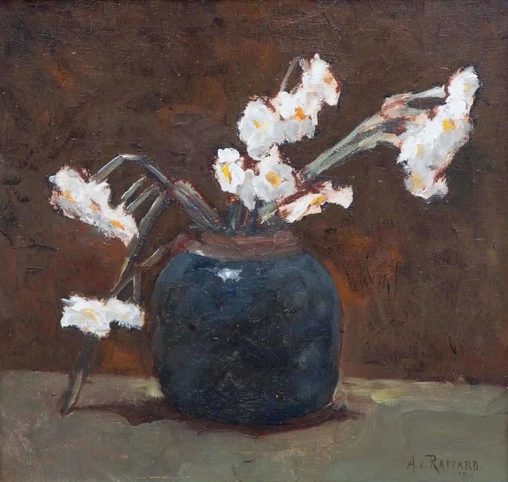 Narcisi in un vaso blu